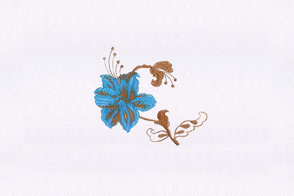 Cyan Flower Design