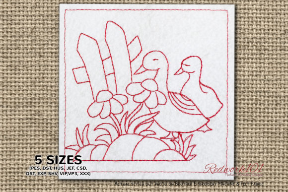 Duck and Flower