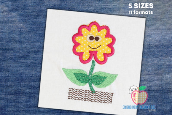 Happy Cartoon Flower